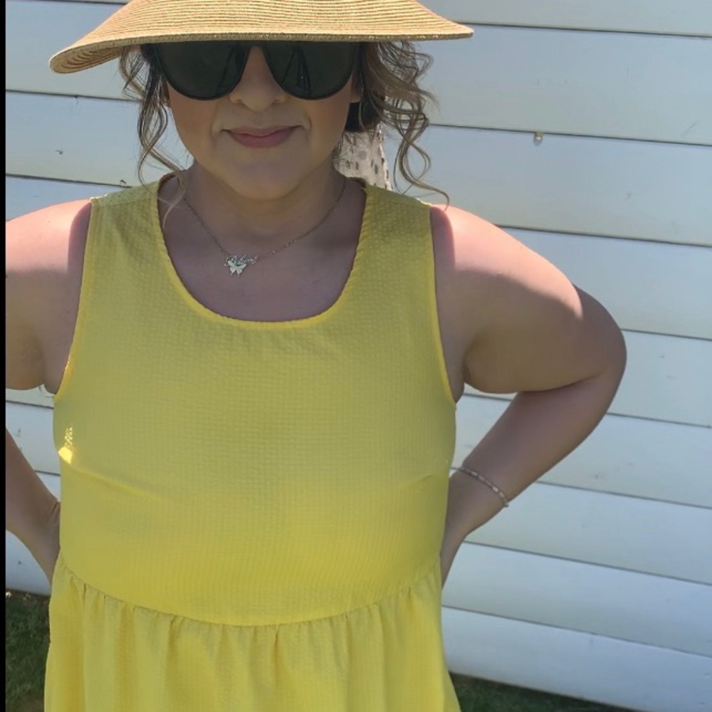 Yellow maxi sleeveless maxi dress